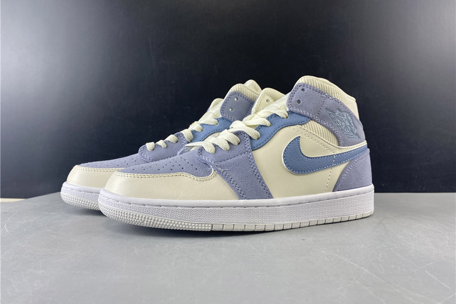 Air Jordan 1 Mid Mixed Textures Blue DA4666-100 | PerfectKicks Sale All ...